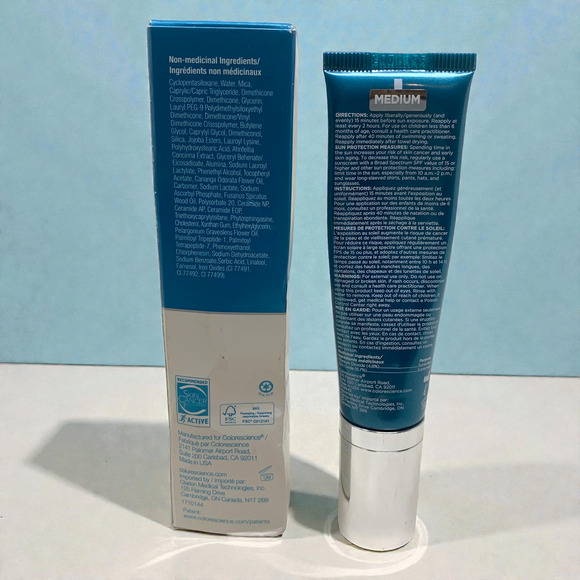 Colorescience Tint du Soleil SPF 30 UV Protective Foundation Medium 1 oz 10/28 - Picture 5 of 6